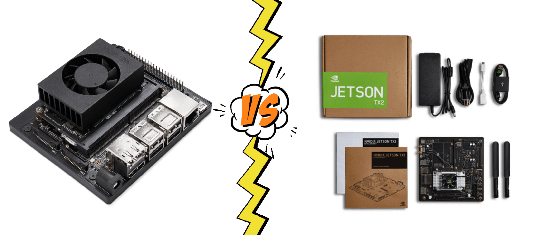 Compare NVIDIA Jetson Xavier NX with Jetson TX2 Developer Kits