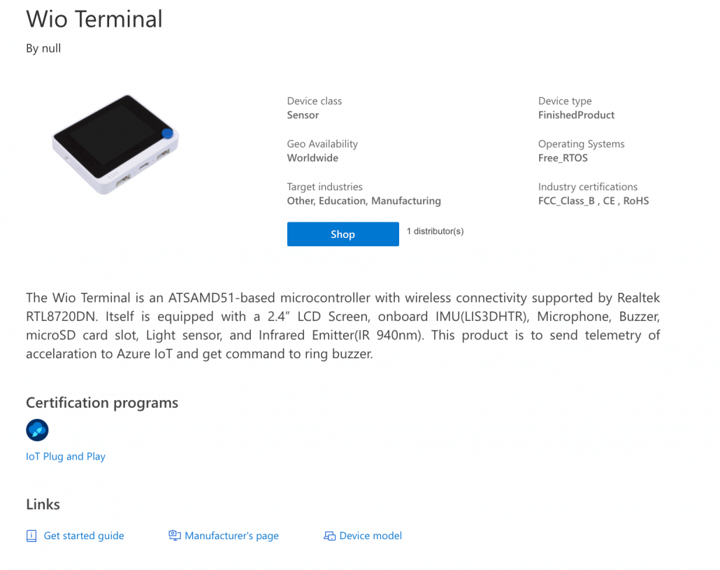 Azure IoT Central now supports IoT Plug and Play with certified devices