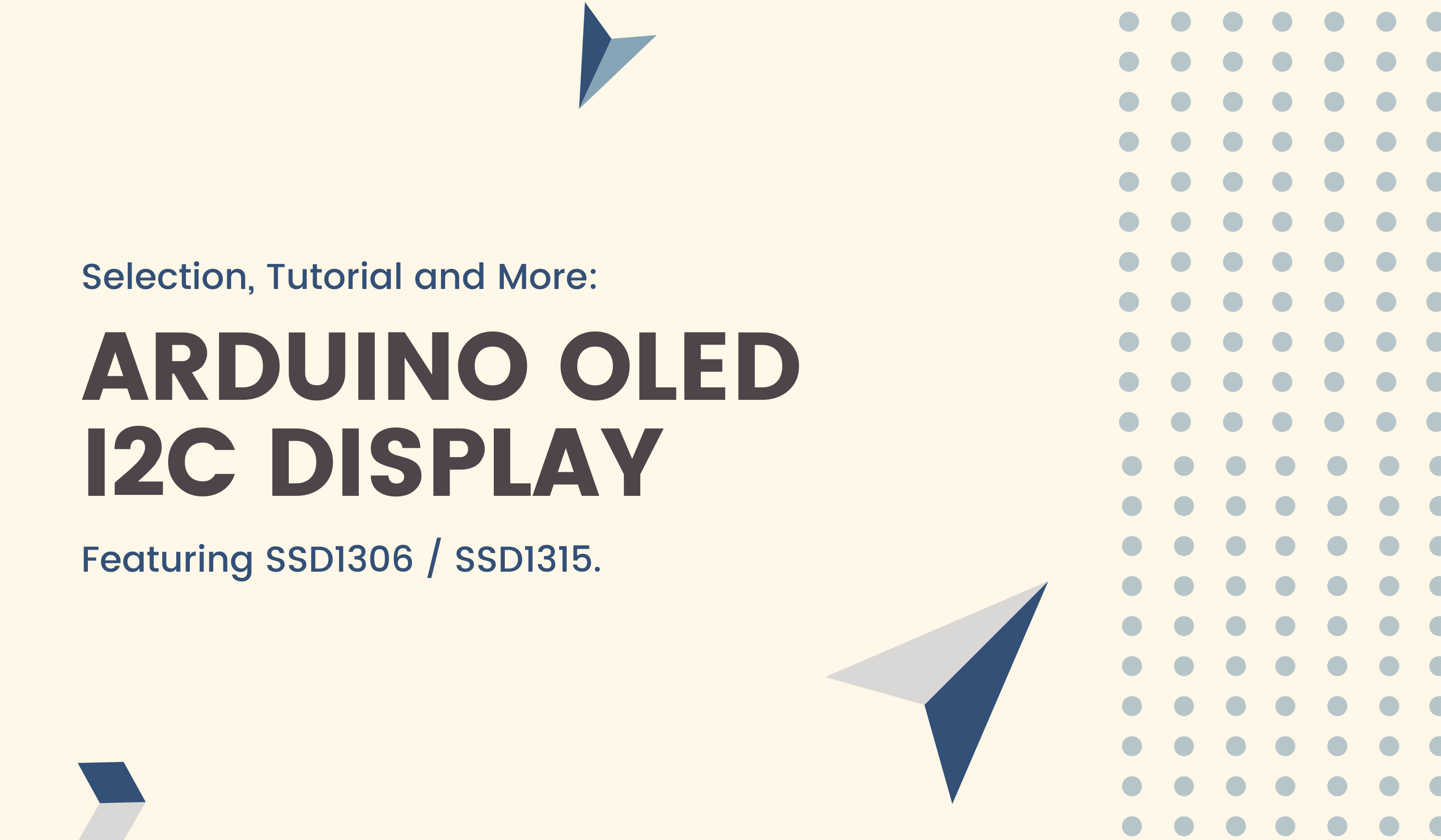 How to use Arduino OLED I2C Display with SSD1306 / SSD1315 - Latest ...