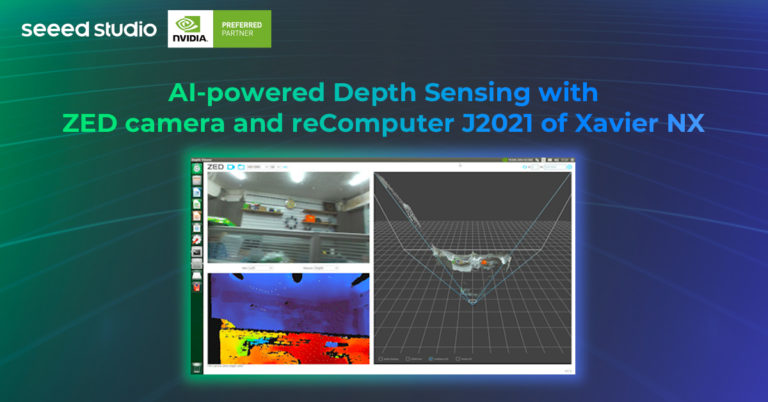 AI-powered Depth Sensing with ZED camera with reComputer J2021 of Xavier NX