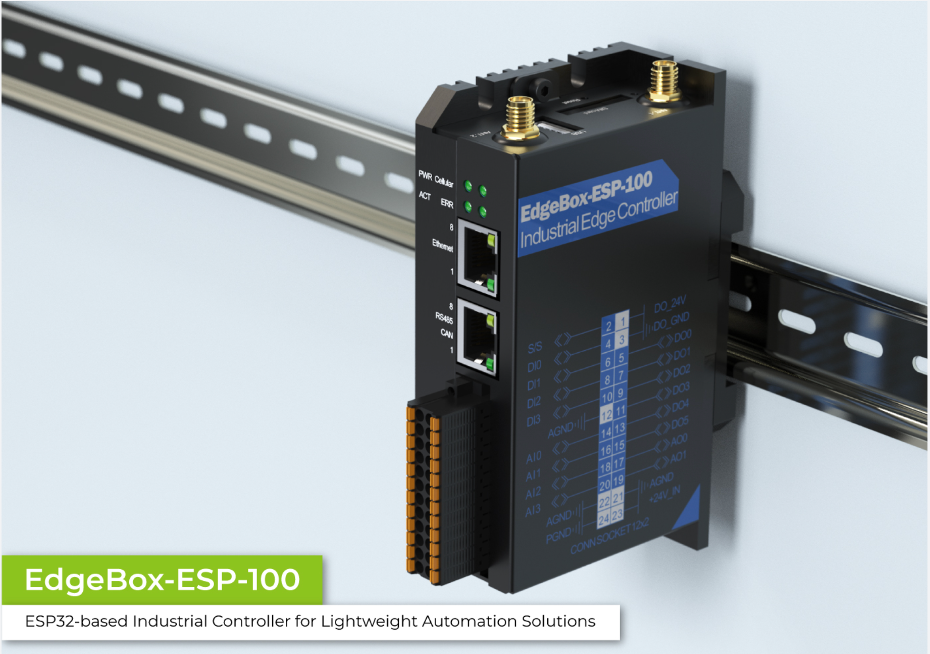 edgebox ESP 100 mounted