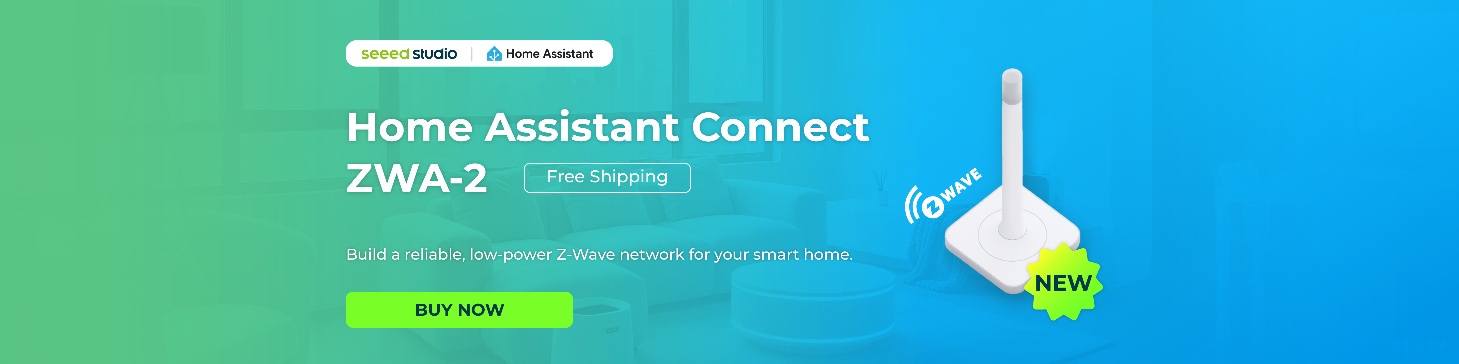 Antenne USB Z-Wave Long Range LINEOPS Pour Home Assistant - Adaptateur ZWA-2, Chipset 800, Compatible UE/US