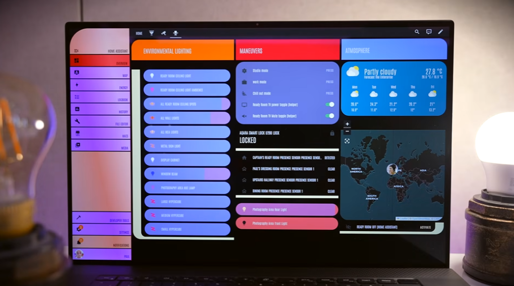 home assistant wall panel
