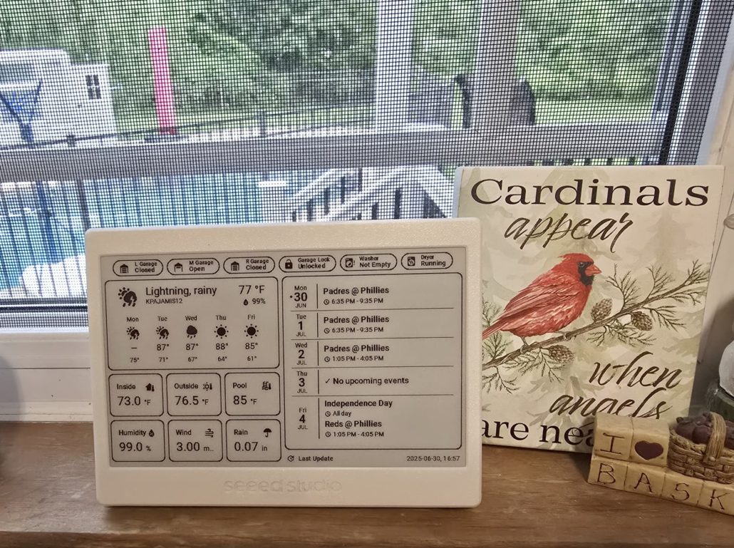 Home Assistant dashboard