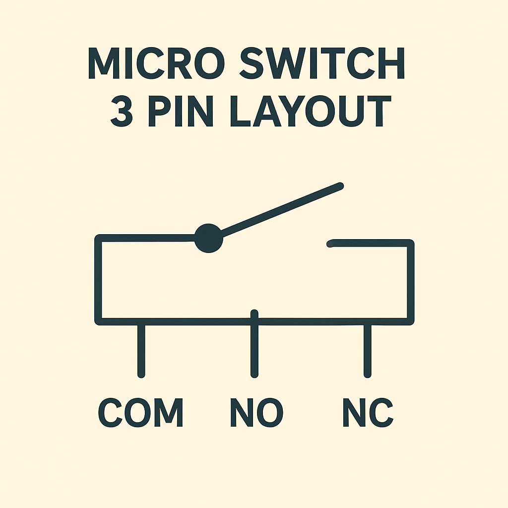 micro switch 3 pin layout