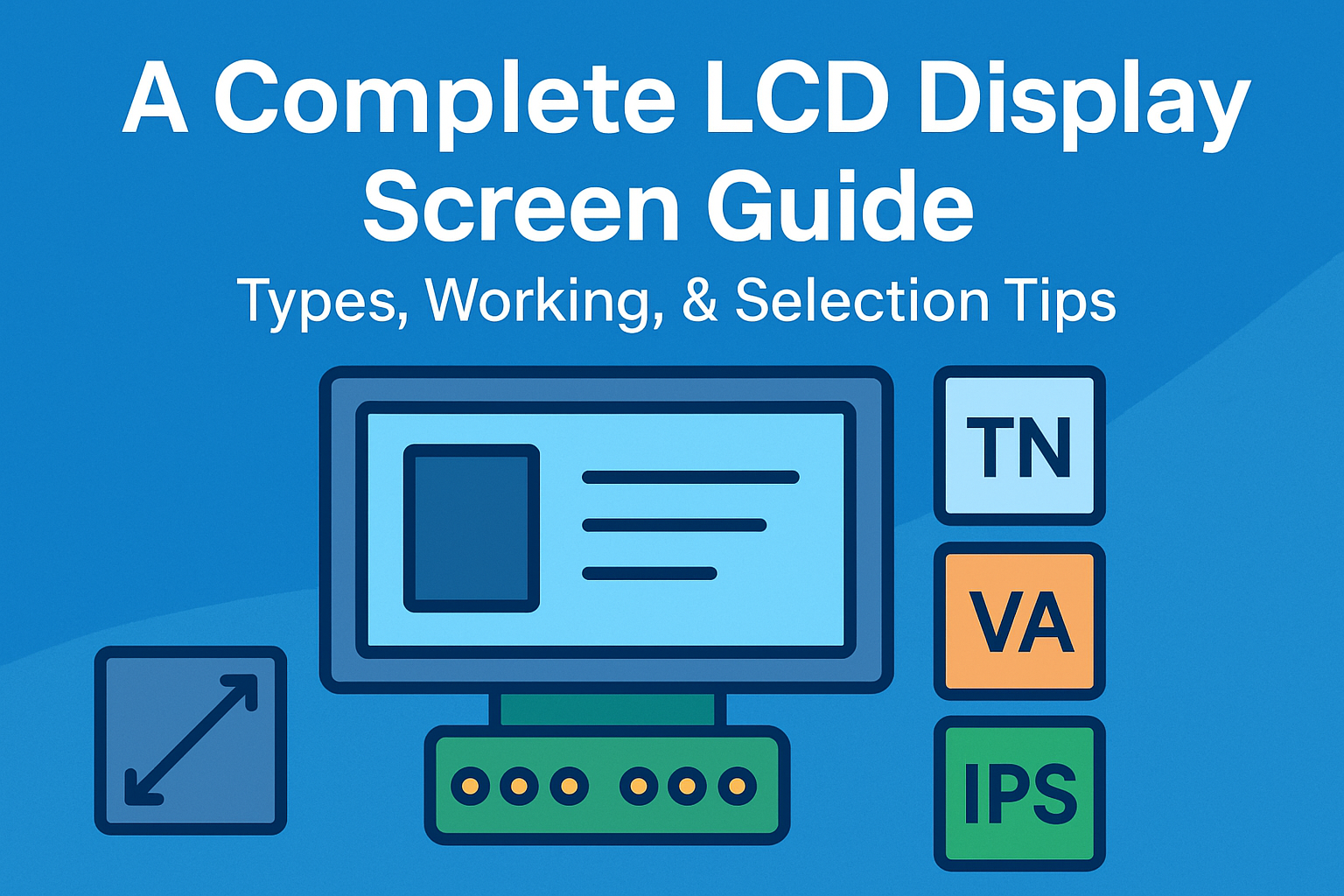 LCD display screen guide