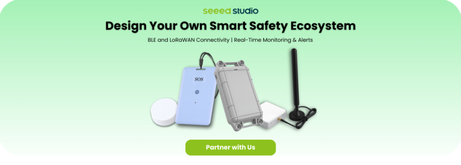 Modular smart safety ecosystem with BLE and LoRaWAN devices