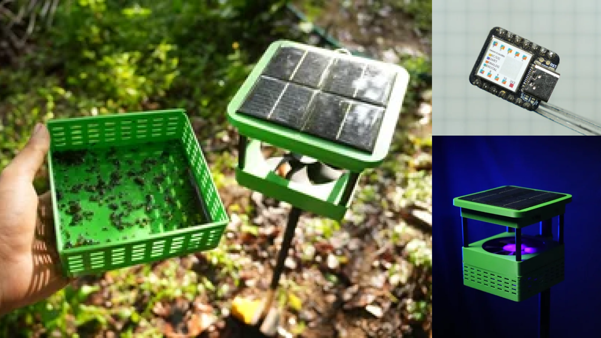 XIAO Project LumiTrap Solar UV Bug Trap