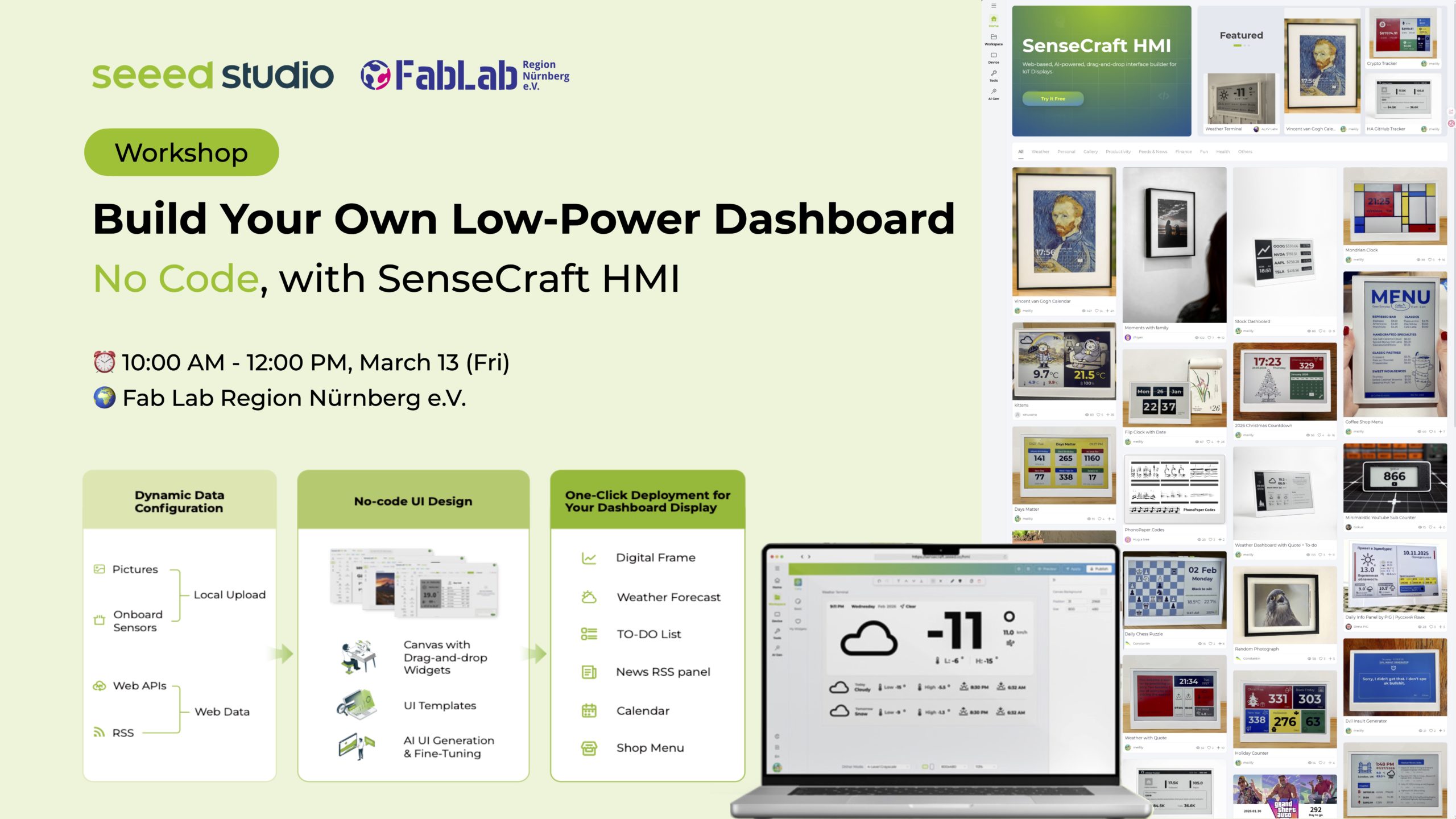 SenseCraft HMI Workshop Poster