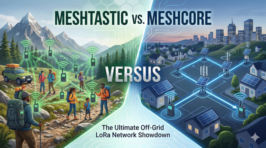 MeshCore vs Meshtastic comparision