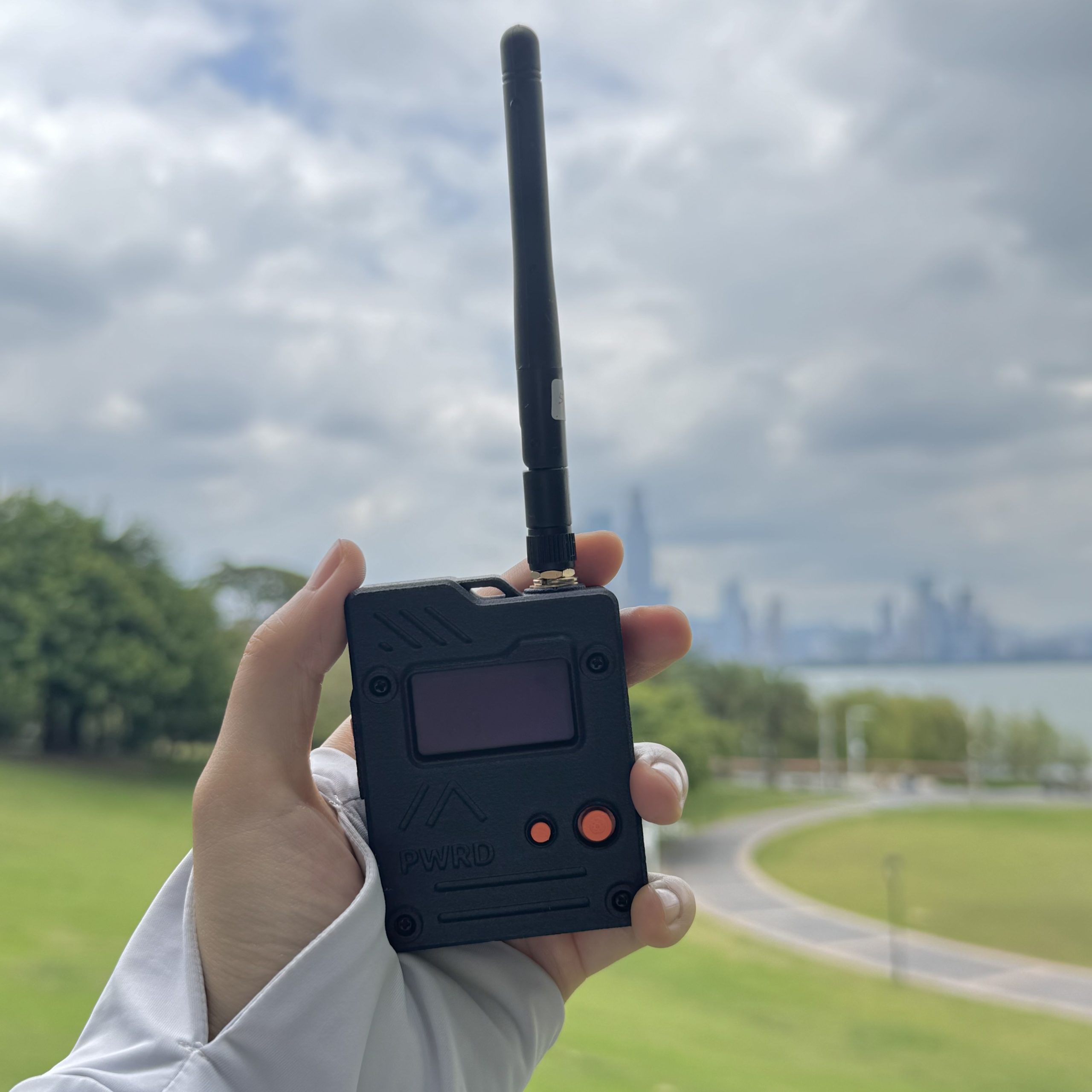 Wio tracker L1 Pro in hand