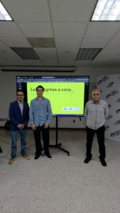 Picture with AG Electronica representatives that made this possible