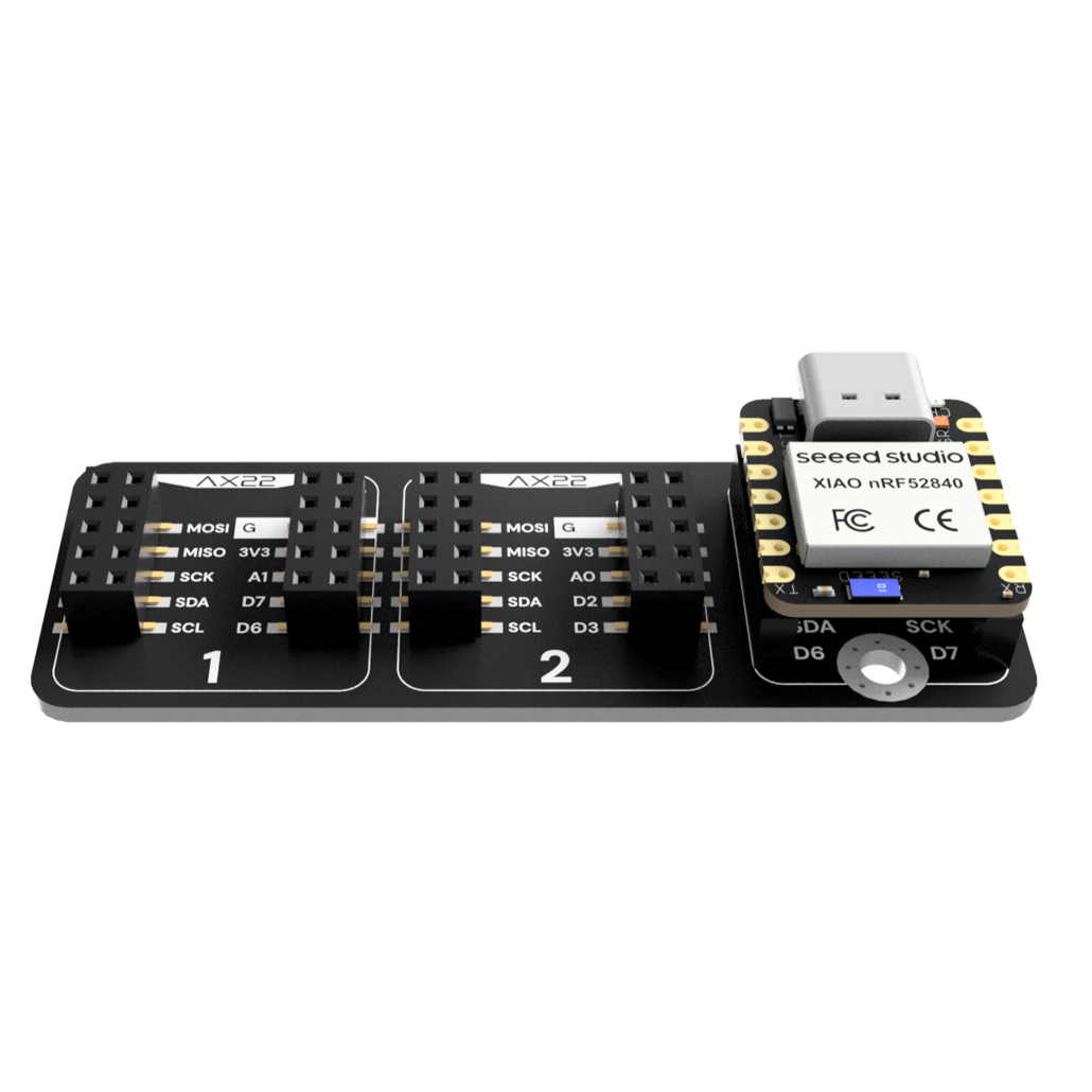 Axiometa Genesis XIAO Shield with a Seeed Studio XIAO