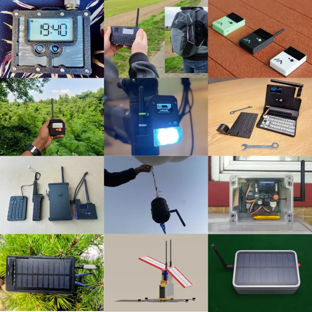 Community-built Meshtastic devices and off-grid LoRa communication projects