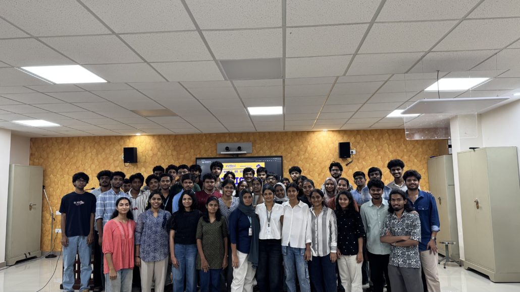 Group photo of AI Signage Workshop participants at MACE