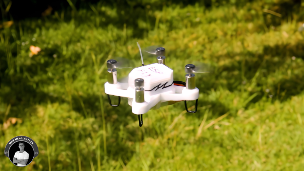 ESP-FLY DIY drone during flight testing