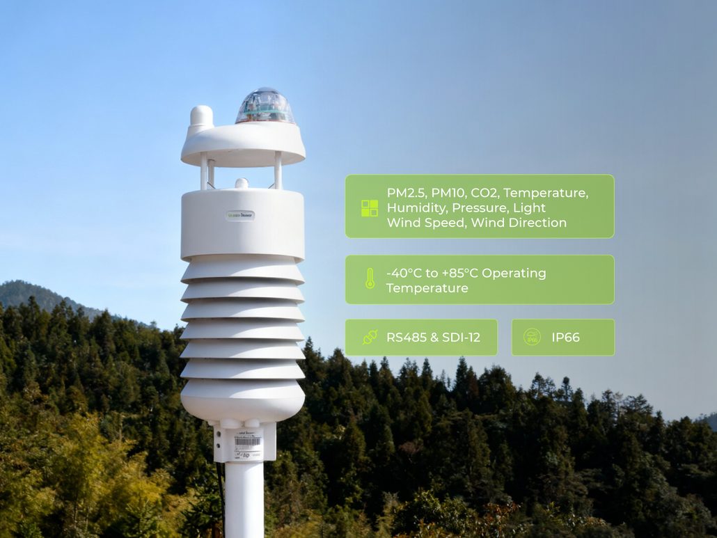 SenseCAP S1000 V2 compact outdoor weather sensor for meteorological and environmental measurements