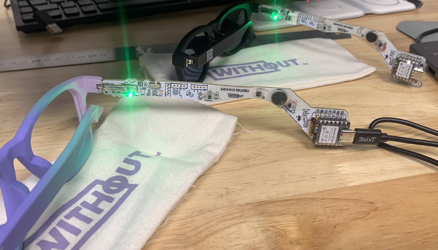PMSG modular smart glasses built with Seeed Studio XIAO