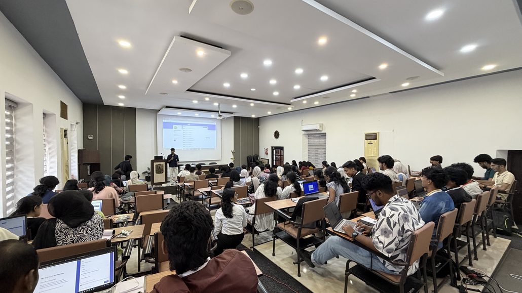 Abhinav Krishna leading the ATHER TinyML Workshop session