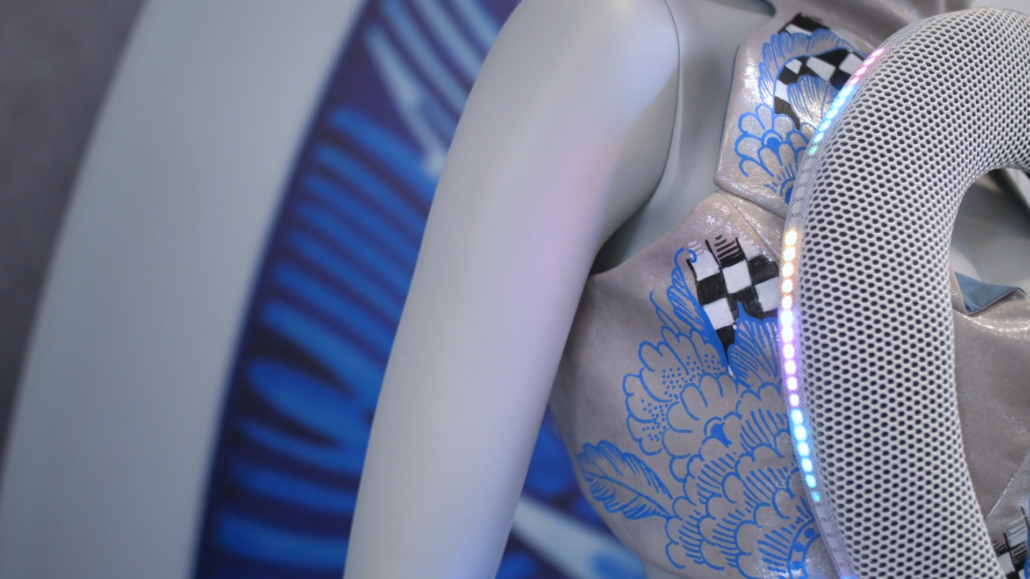 F1 Circuit Dress powered by a XIAO ESP32-S3