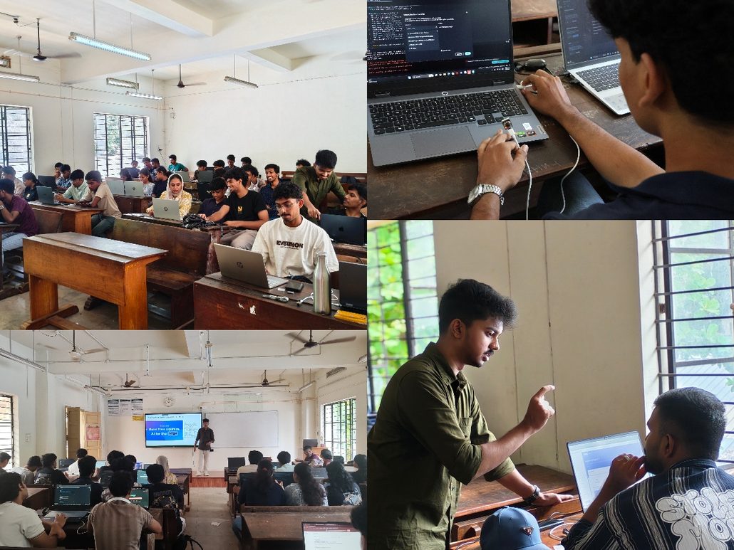 Students at the TinyML Workshop at CET