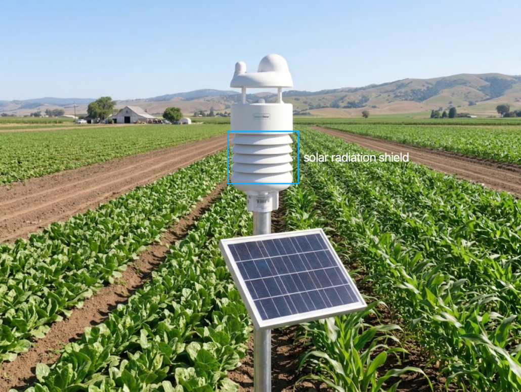 Solar radiation shield in SenseCAP S700-C compact weather sensor