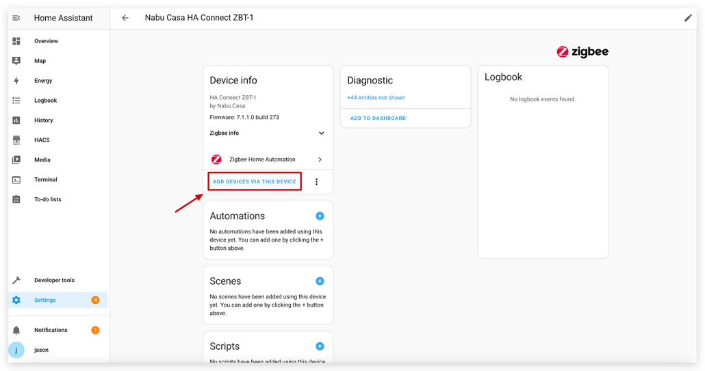 IoT Button V2 paired with Home Assistant
