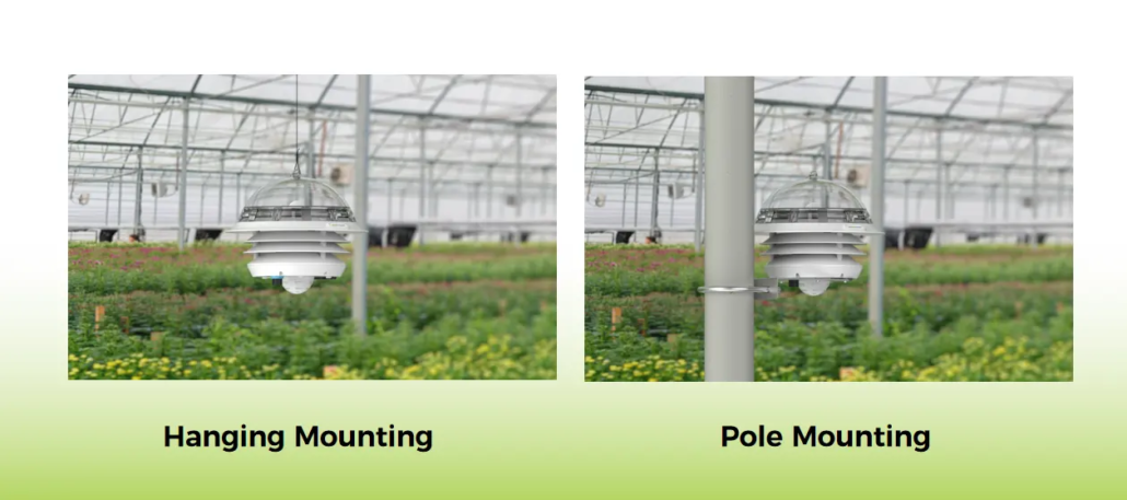 methods of installation inside a smart agriculture greenhouse