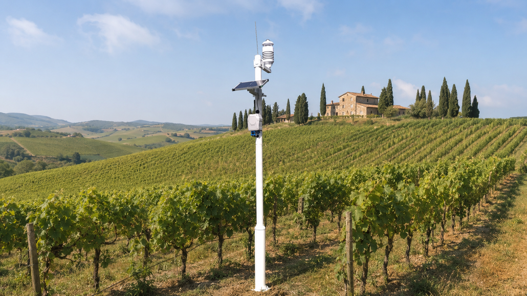 SenseCAP S700-C shown in an orchard