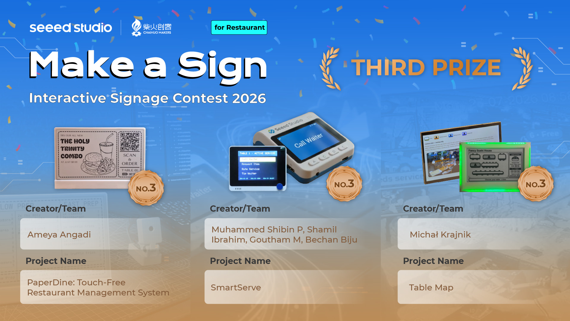 Seeed Names Nine Winners of Its 2026 Interactive Signage Contest