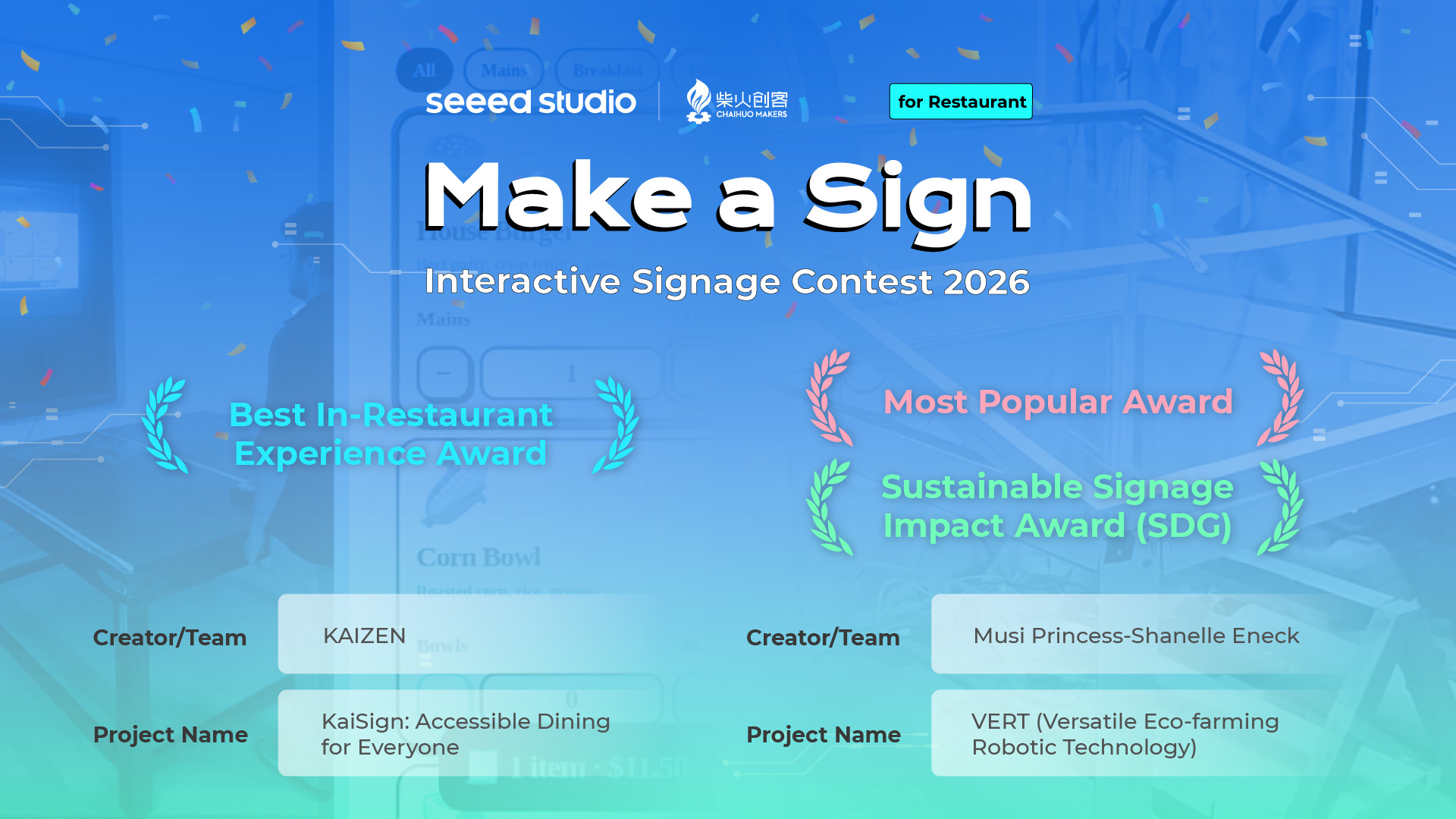 Seeed Names Nine Winners of Its 2026 Interactive Signage Contest