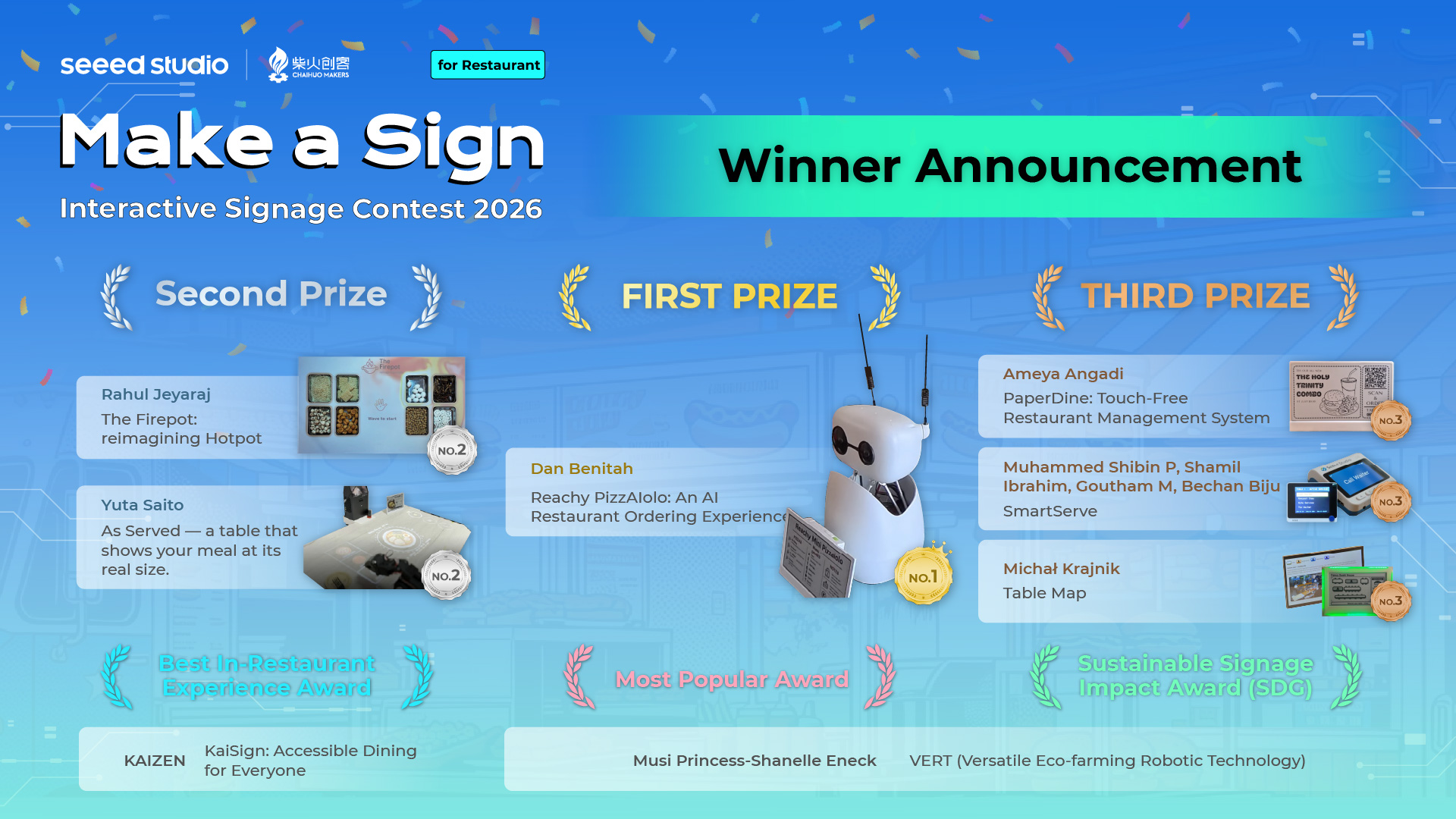 Seeed Names Nine Winners of Its 2026 Interactive Signage Contest
