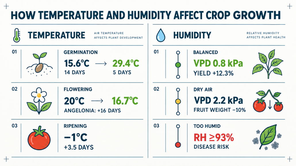 The Effects of Temperature and Humidity on Plant Growth