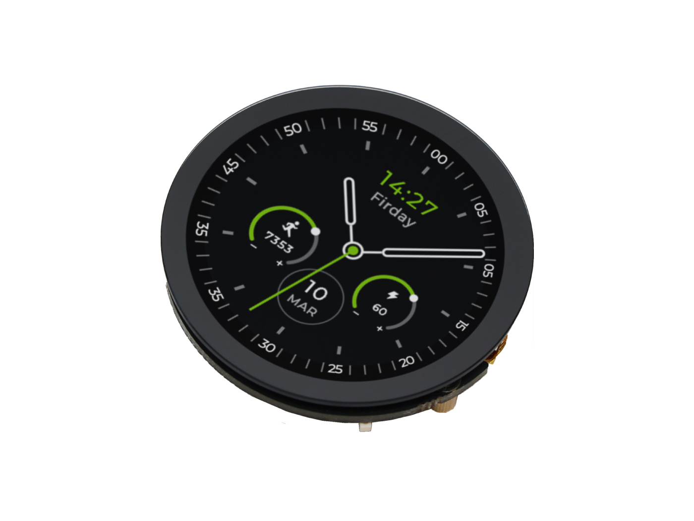[104030087]Seeed Studio Round Display for XIAO - 1.28-inch round touch screen, 240×240 resolution, 65k colors,  RTC, charge IC, TF card slot, JST 1.25 connector,  All XIAO Compatible,HMI, Smart Home, Wearables 