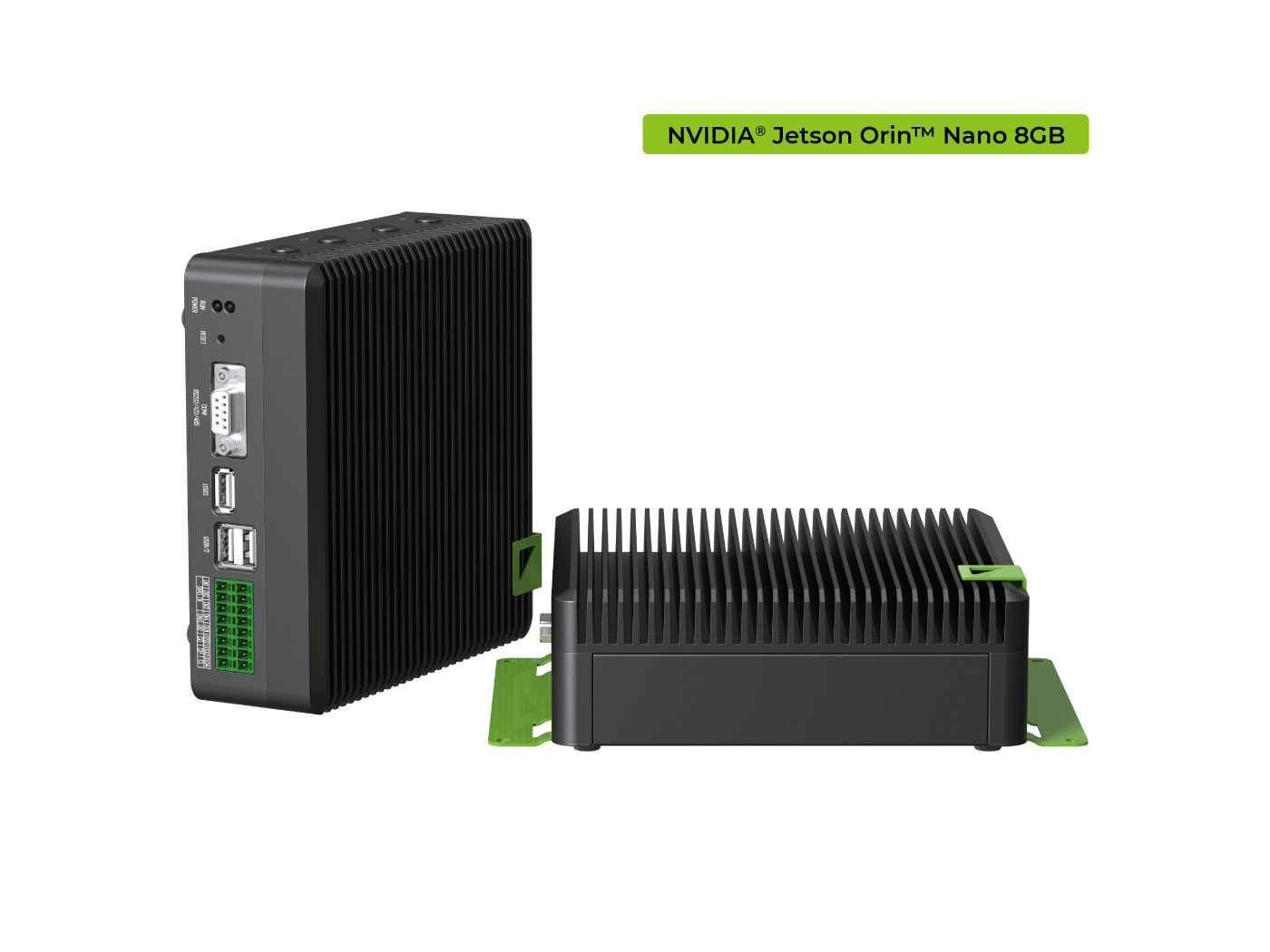 [110110193]reComputer?Industrial?J3011- Fanless Edge AI Device with Jetson Orin Nano 8GB module, Aluminum case with passive cooling, 2xRJ45 GbE, 1xRS232/RS-422/RS-485, 4xDI/DO, 1xCAN, 3xUSB3.2, Pre-installed Jet