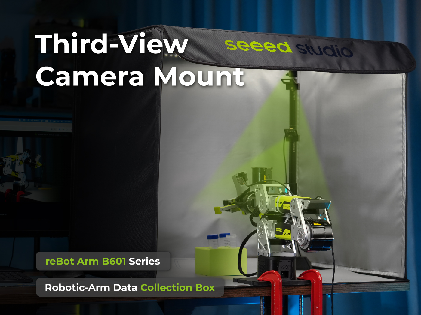 Standardized data collection with camera mount and data collection box