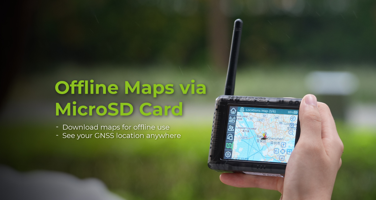 Wio Tracker L2 Pro offline maps with GNSS positioning