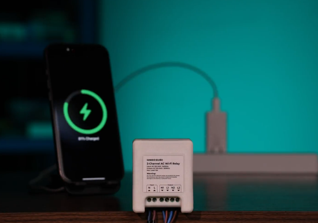 [114993526]2-Channel Wi-Fi AC Relay, Powered by XIAO ESP32-C3, Native Support ESPhome and Home Assistant, Built-in Power Meter