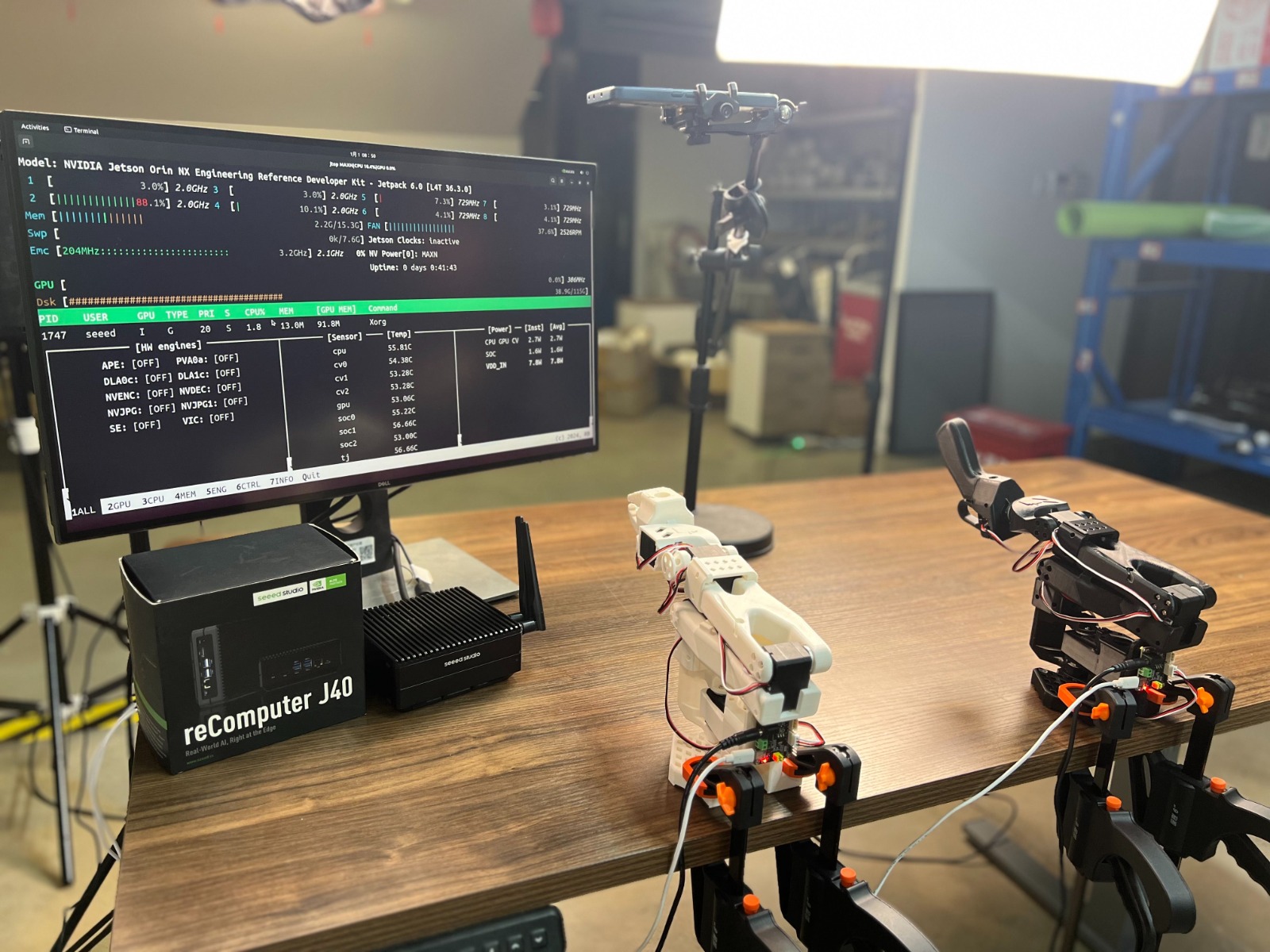 AI Arm Servo Motor Kit Imitation Learning Robotic Arm Open Source SO-ARM101 Pro