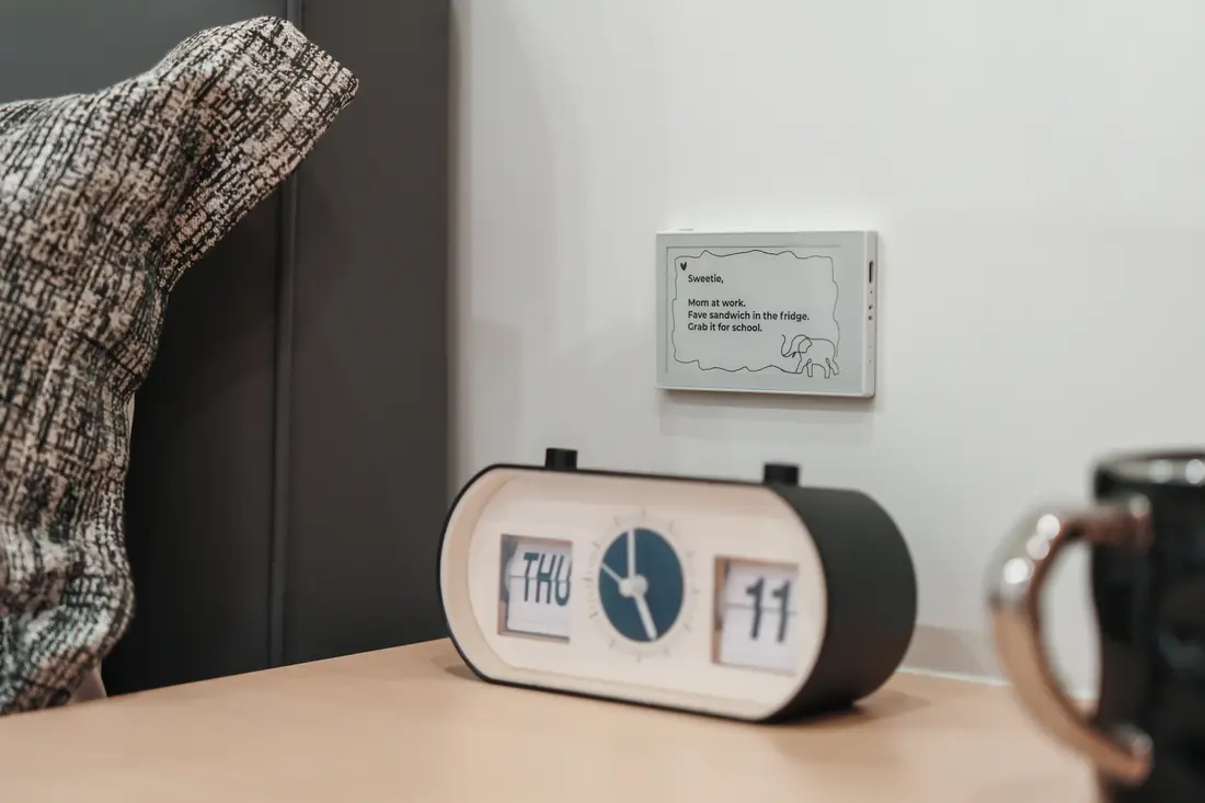 Sweet morning notes, right by your bedside.