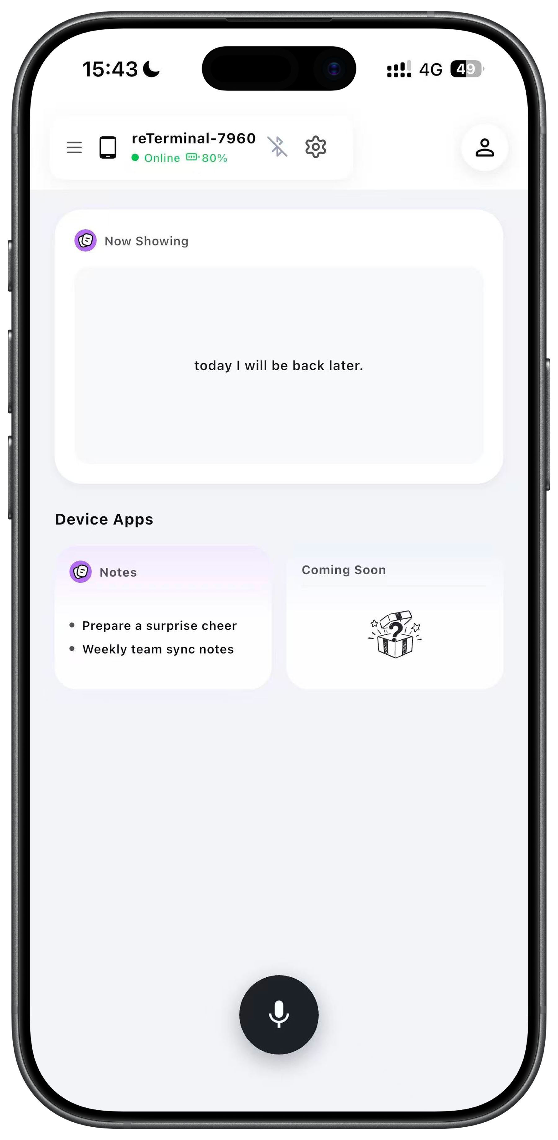 Seeedash app home preview