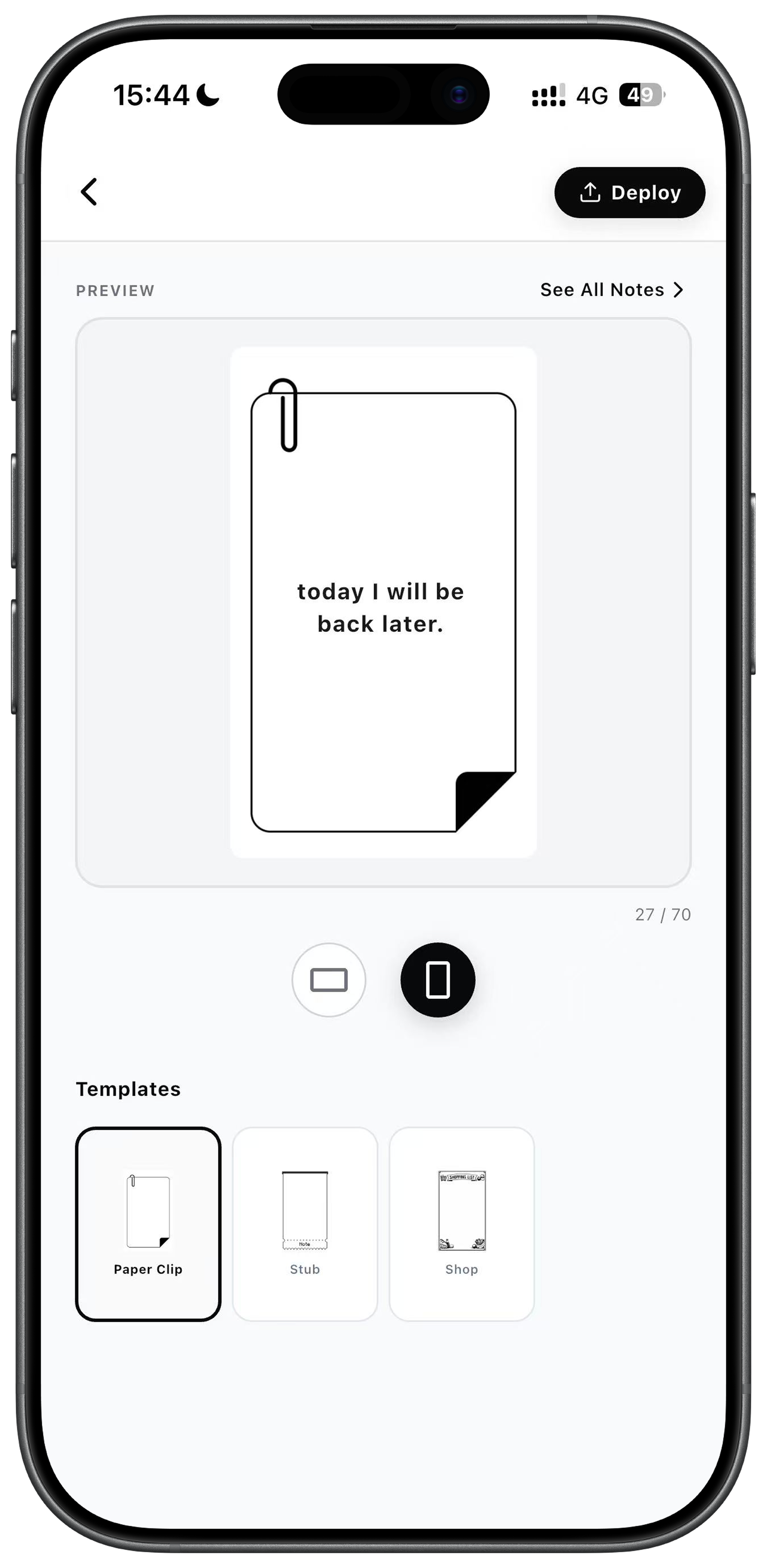 Seeedash note editor preview